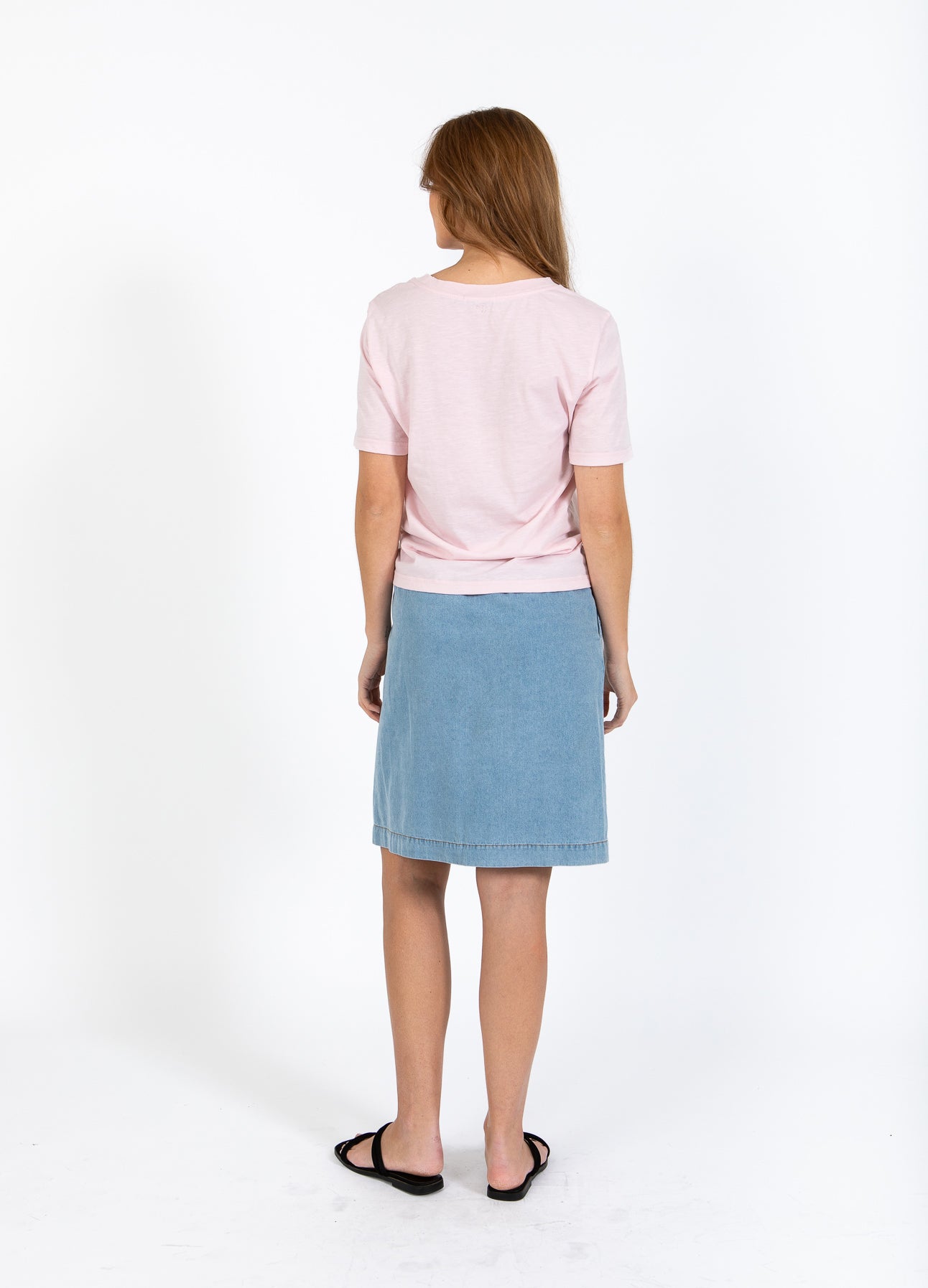 CC HEART OPTIMIST TEE - MIDI ÆRME - Daisy Pink