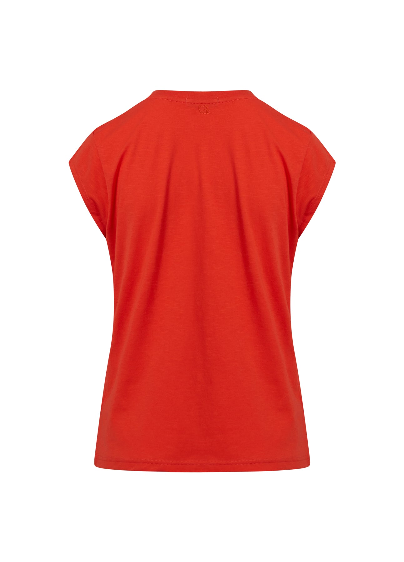 CC HEART T-SHIRT - Berry red