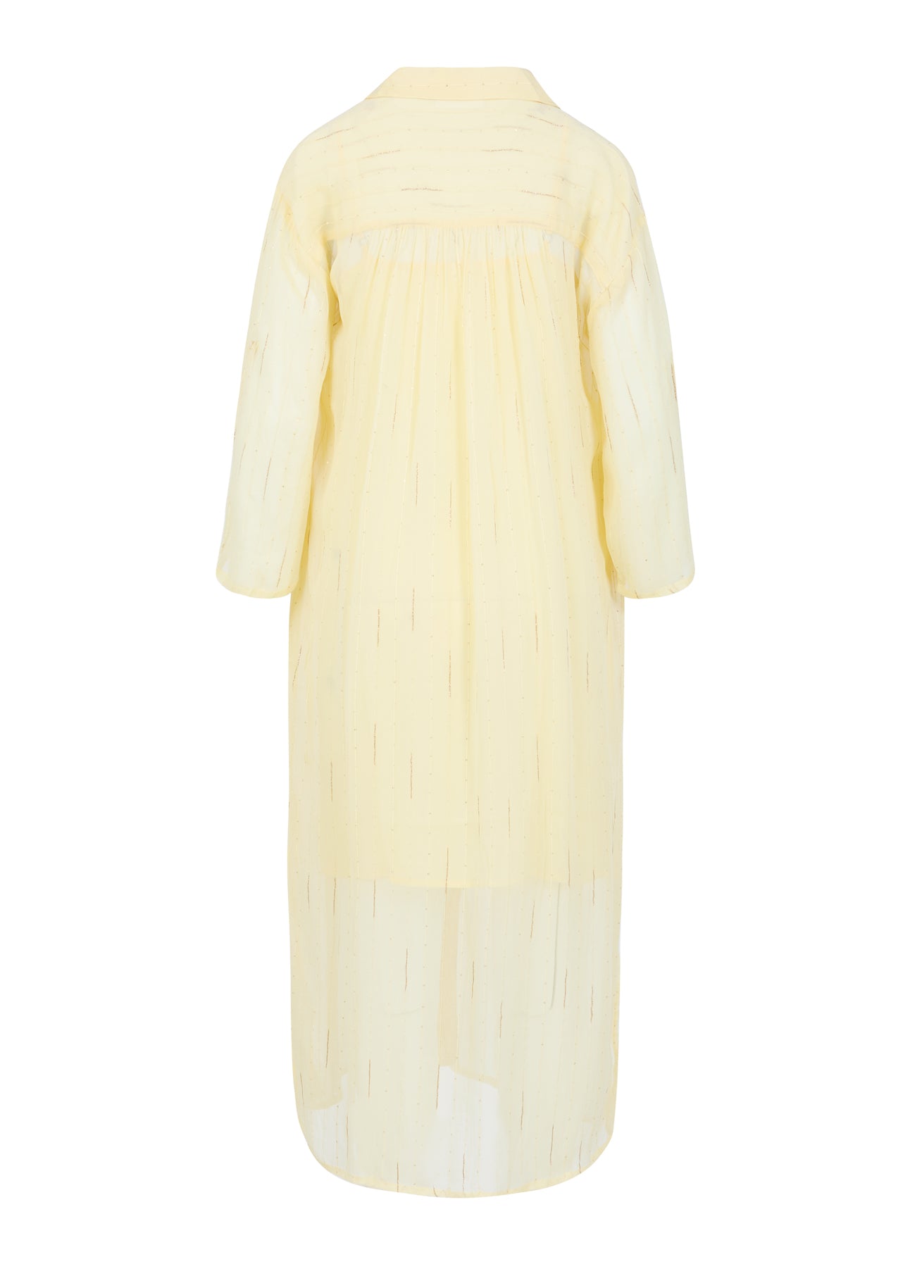 KJOLE I GULD LUREX - Butter yellow/gold lurex