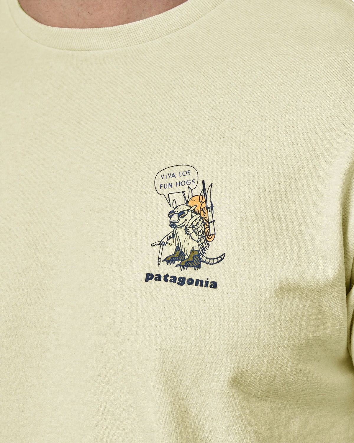 M's 50 Year Responsibili Tee - Fun Hogs/Birch White