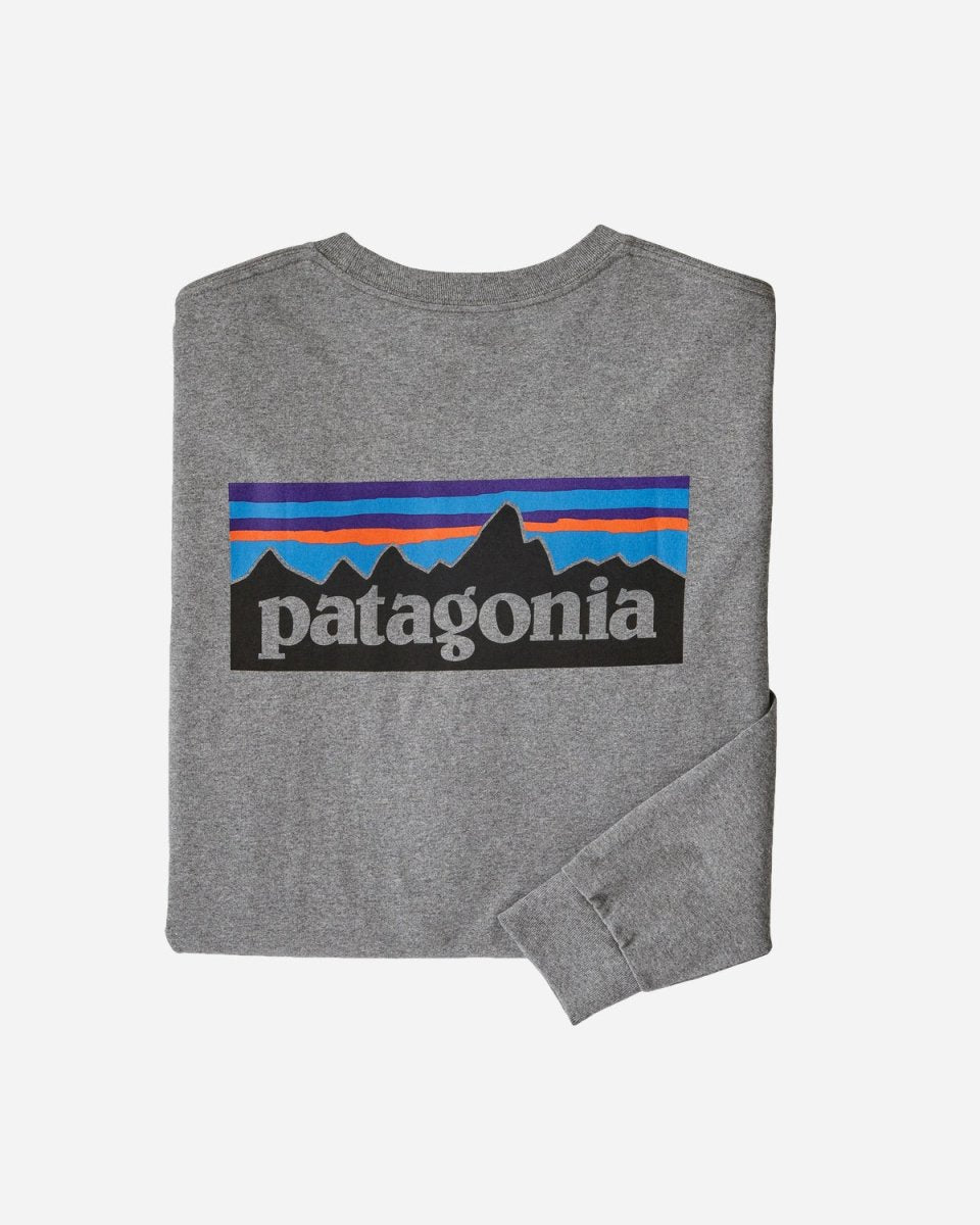 M's Logo L/S P-6 Responsibili Tee - Cravel Heather