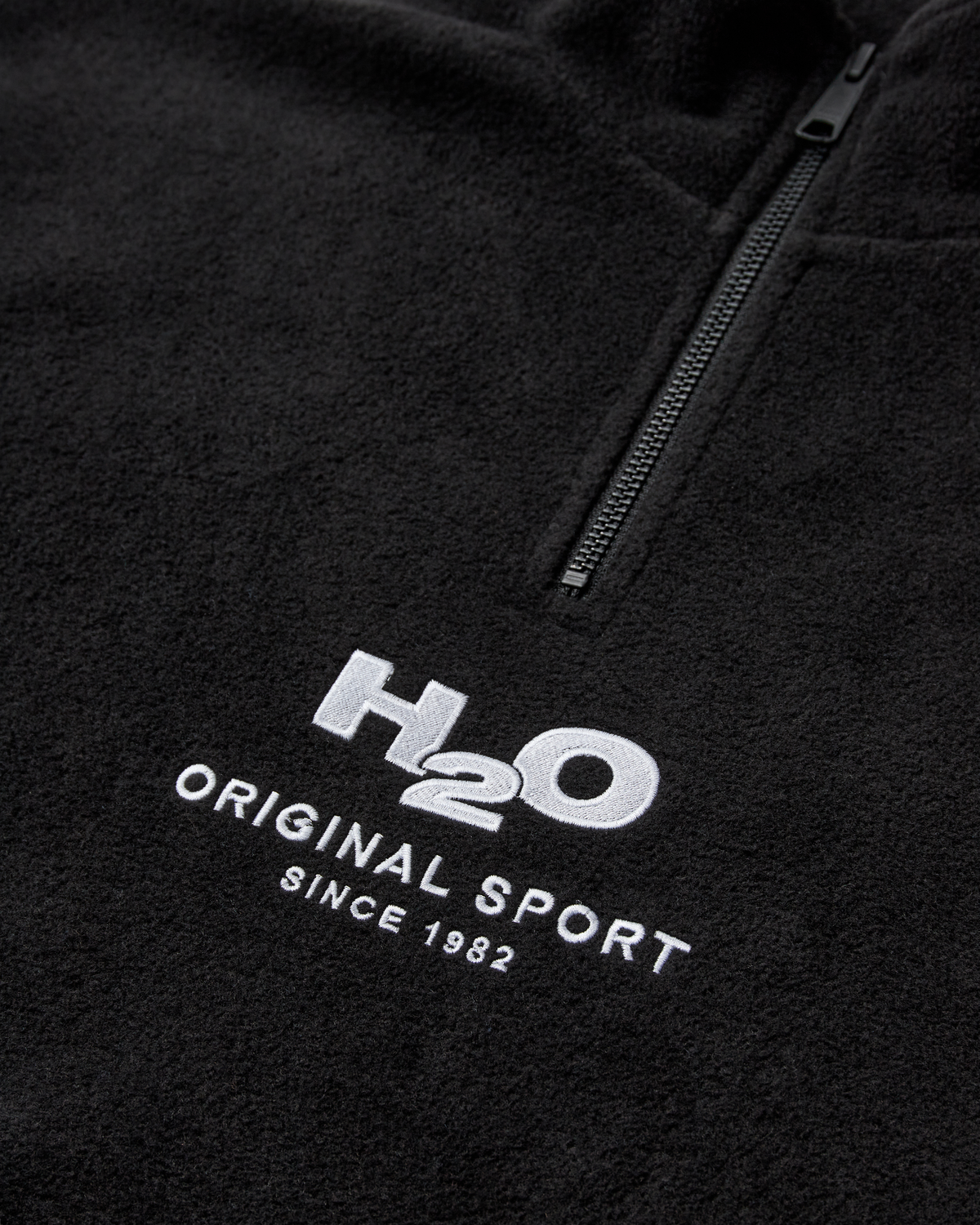 blaavand-ii-fleece-half-zip-black-white_2.png Blåvand II Fleece Half Zip - Black/White på udsalg