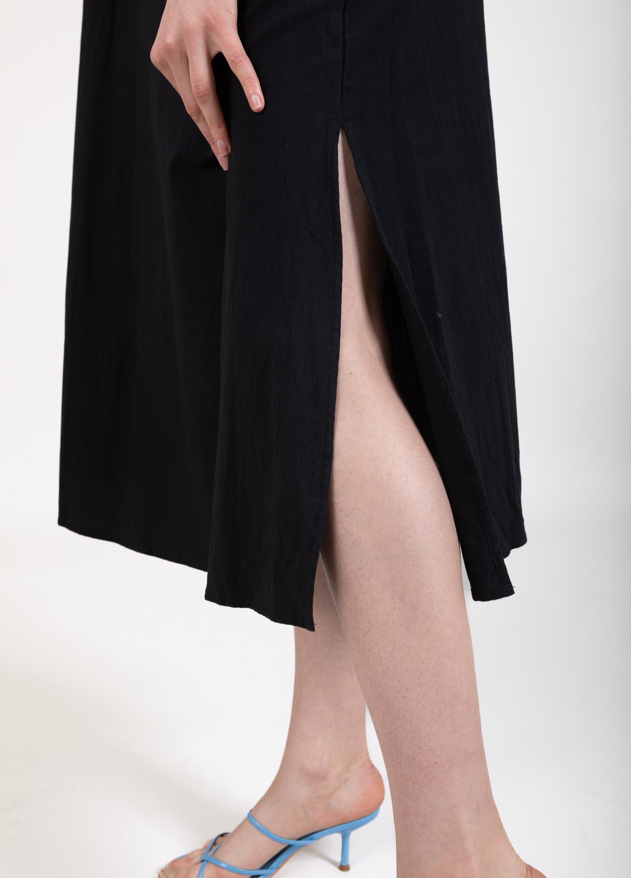 CC HEART ALIZA KJOLE MED RYNK - Black