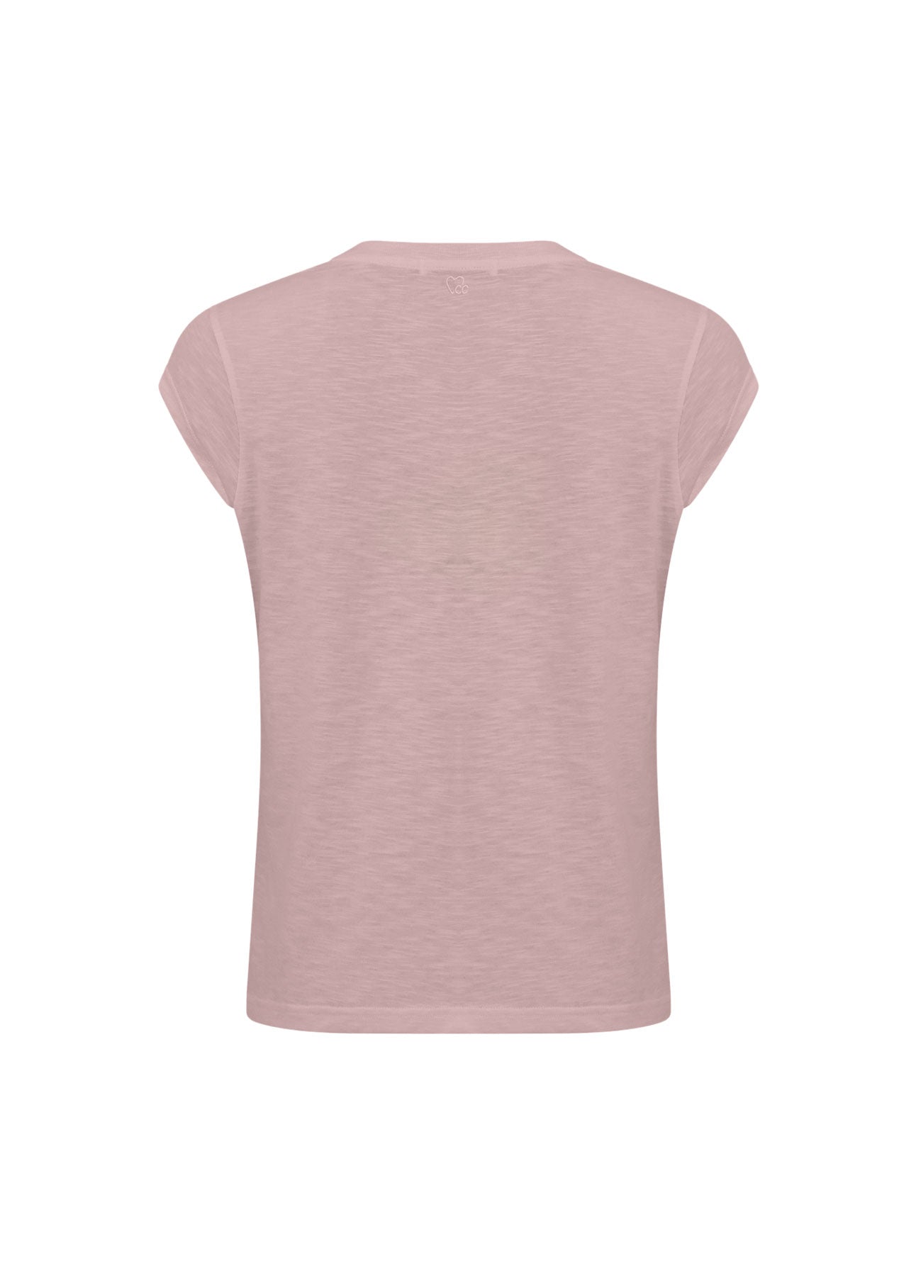 CC HEART V-HALS T-SHIRT - Old rose