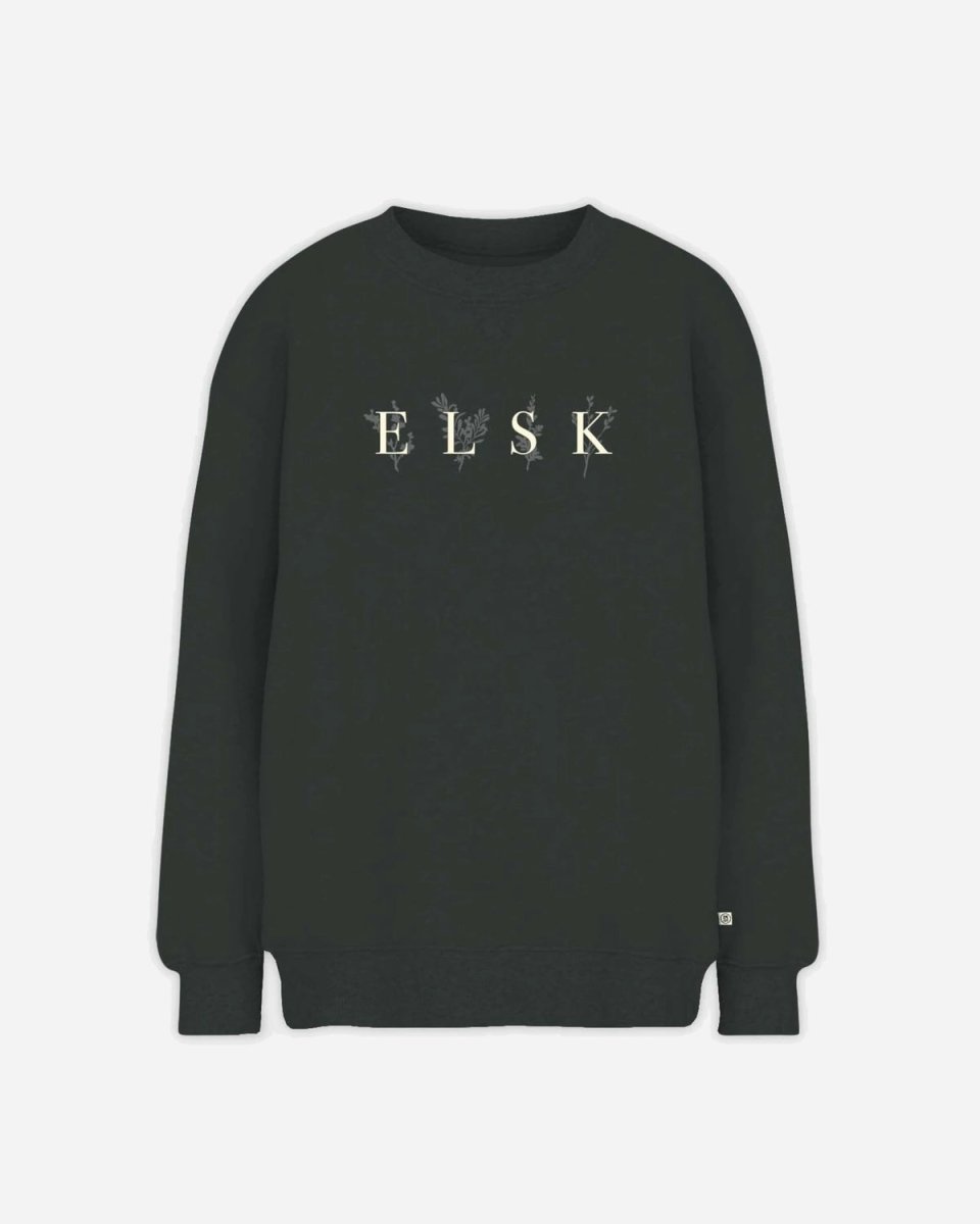 ELSK® PORSE LOGO ANNA WOMEN'S CREWNECK - PIRATE BLACK