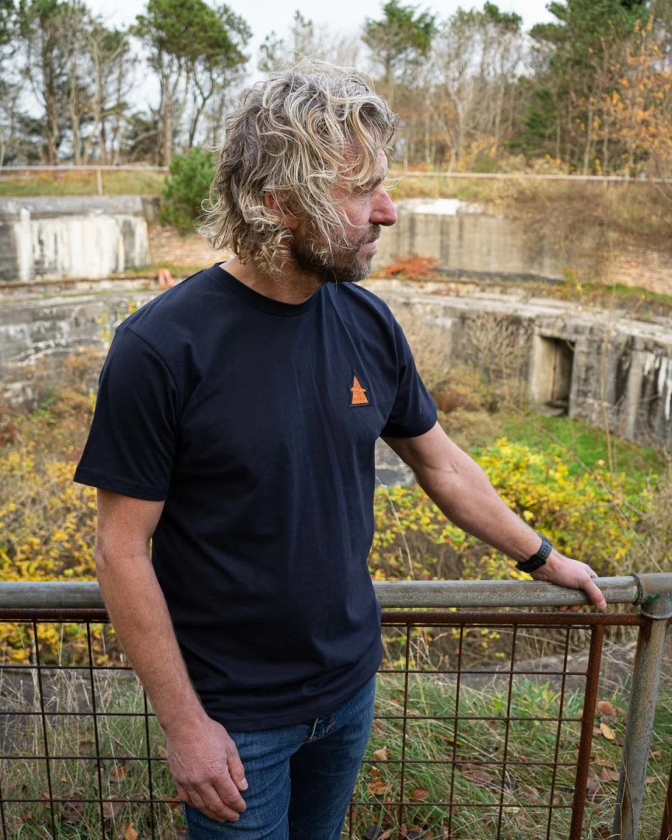 ELSK® RAY PCH BRUSHED T-SHIRT - DARK NAVY