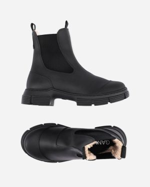 Fur City Boot - Black Rabat