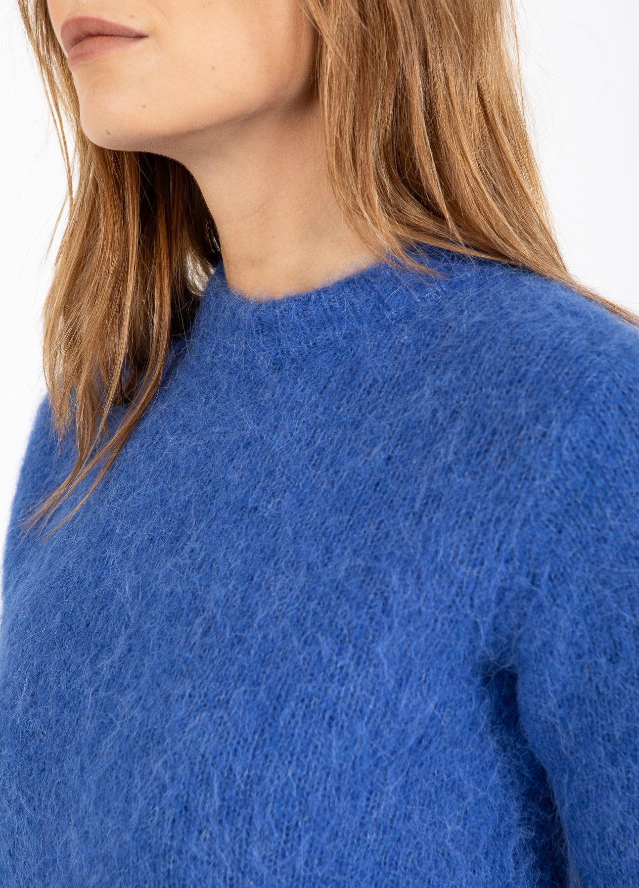 KORTÆRMET STRIK - Rich blue