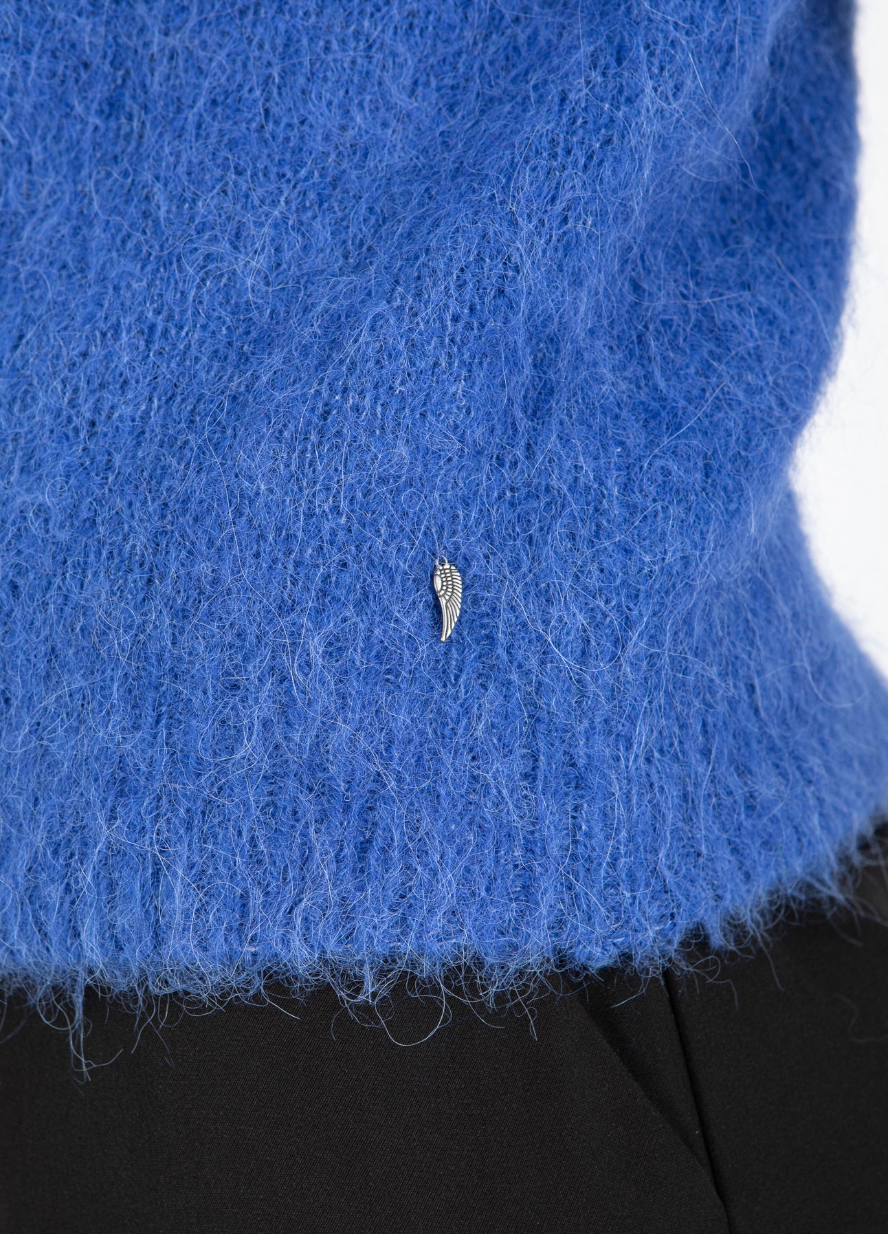 KORTÆRMET STRIK - Rich blue