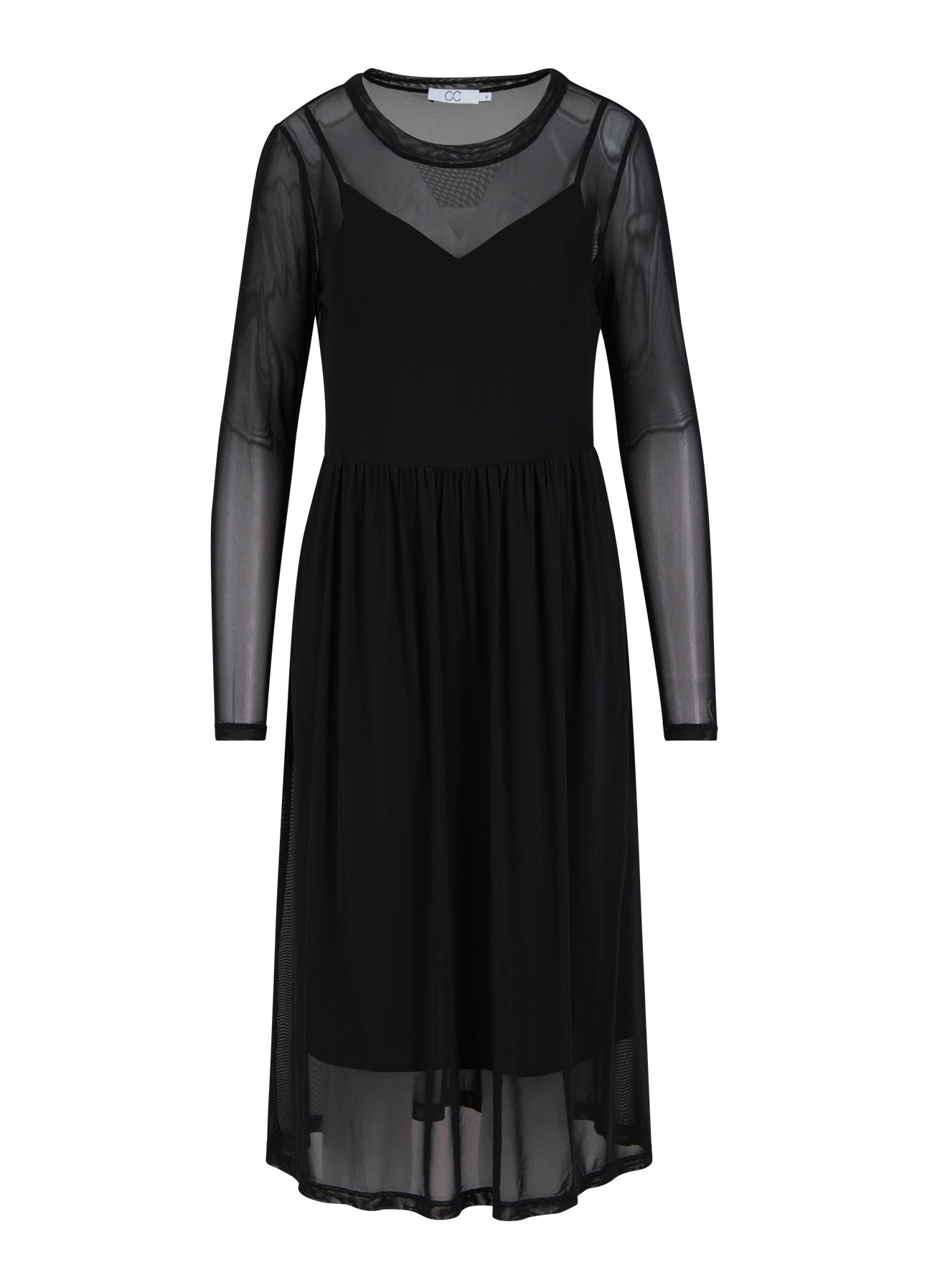 CC HEART EVE MESH KJOLE - Black