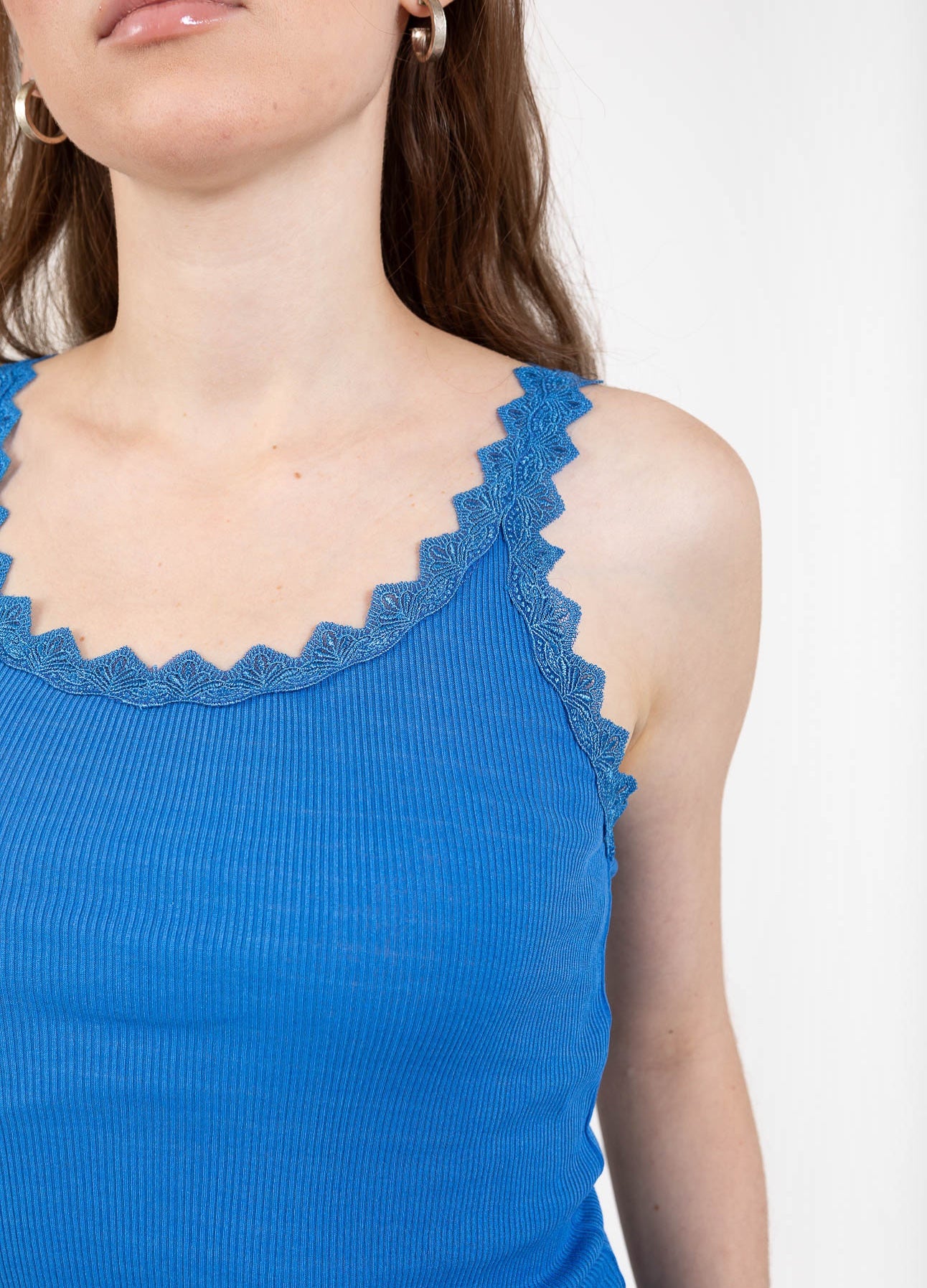 CC HEART SILKE TOP MED BLONDE - Cobalt Blue