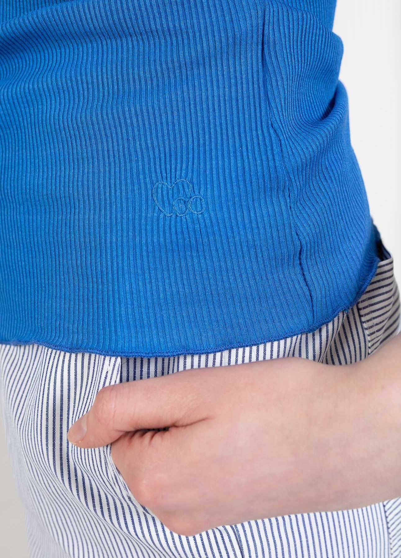CC HEART SILKE TOP MED BLONDE - Cobalt Blue