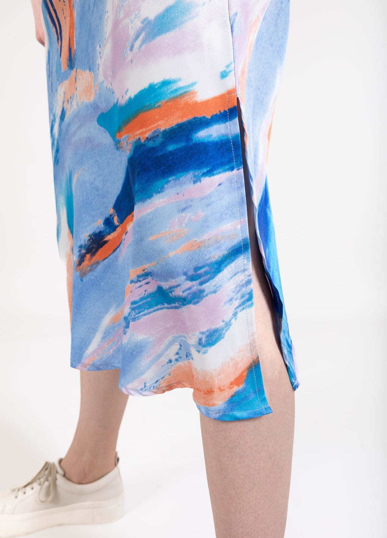 CC HEART SKYLER SATIN NEDERDEL - Tiedye print Udsalg