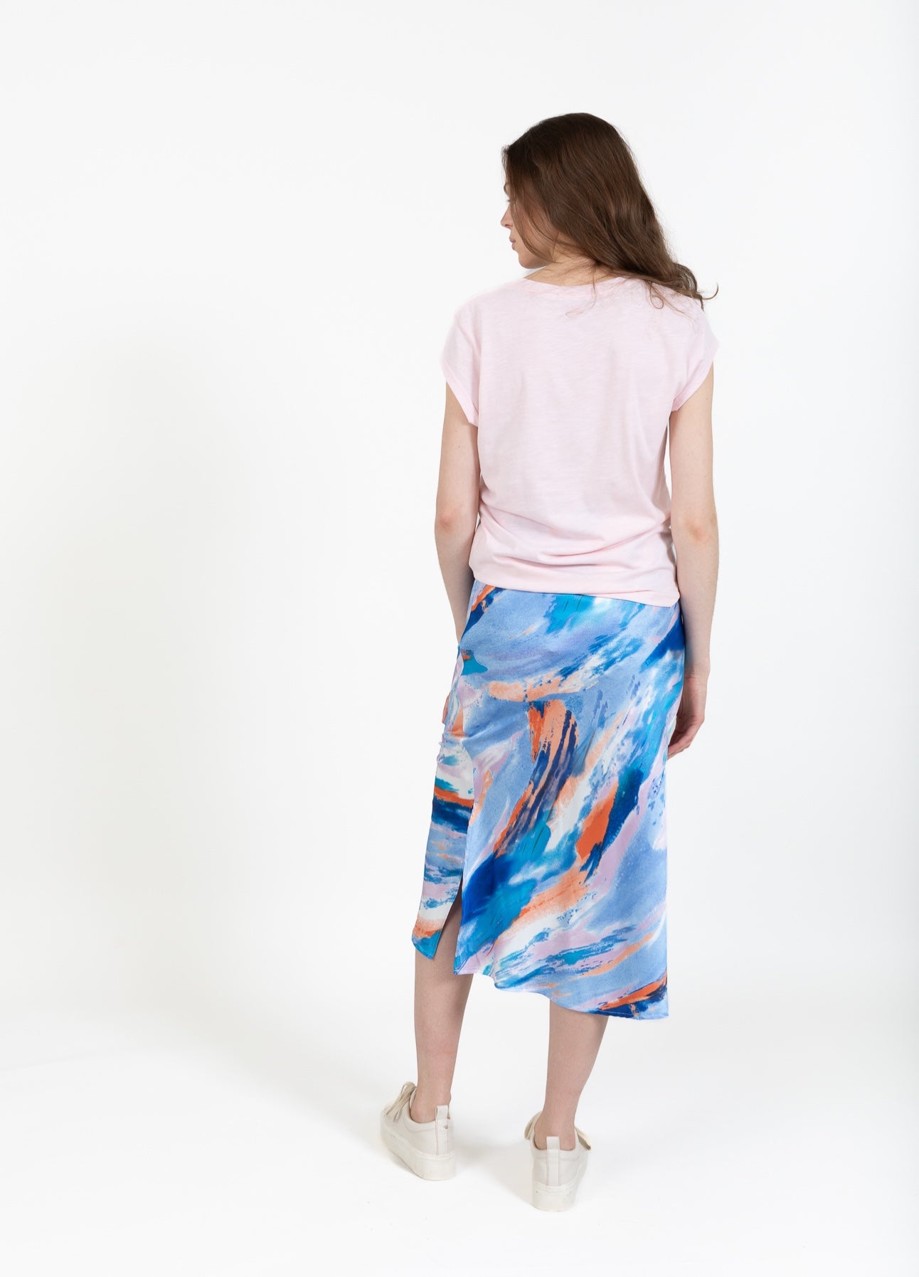 CC HEART SKYLER SATIN NEDERDEL - Tiedye print Udsalg