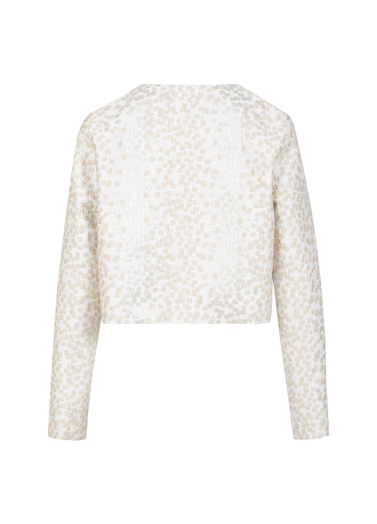CROPPED JACQUARDJAKKE - Metallic jacquard Rabat