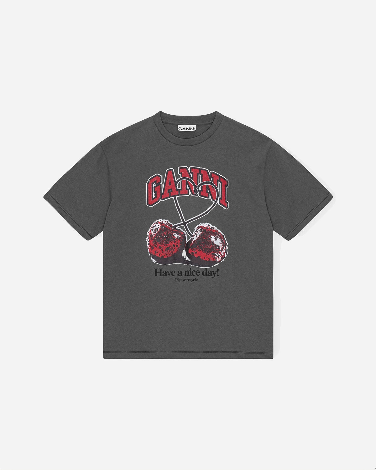 Future Heavy Cherry Drop Shoulder T-shirt - Volcanic Ash