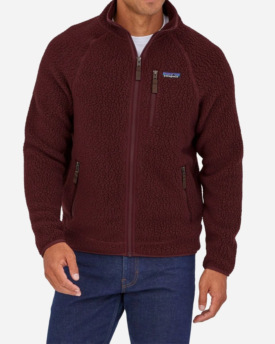 M's Retro Pile Jacket - Dark Ruby