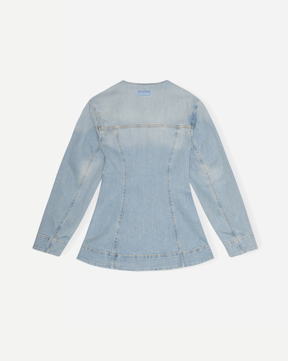 Tint Denim Fitted Blazer - Tint Denim