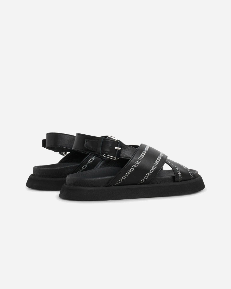 Yodi Stitched - Black Leather Online nu