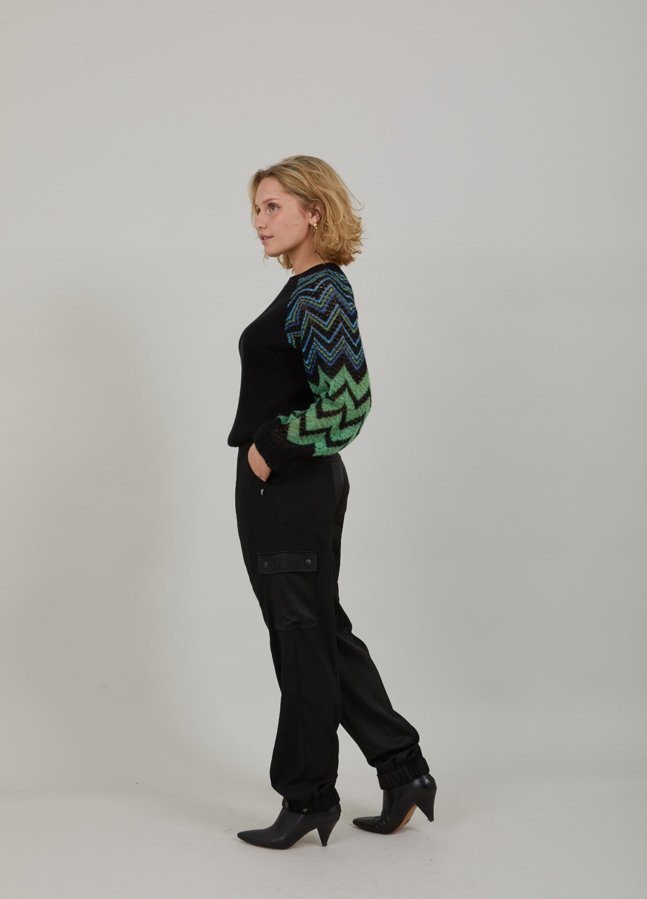 CARGO BUKSER - STELLA FIT - Black