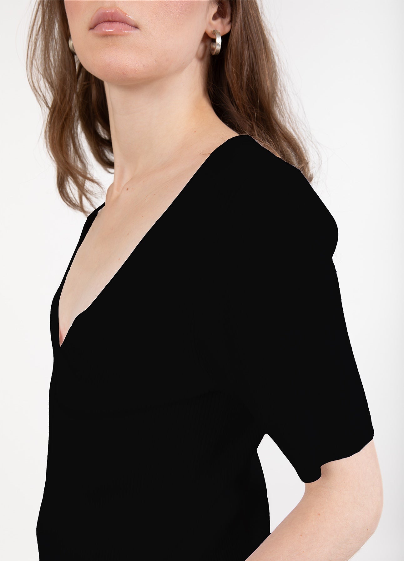 CCH HEART ELENA KORTÆRMET CARDIGAN - Black