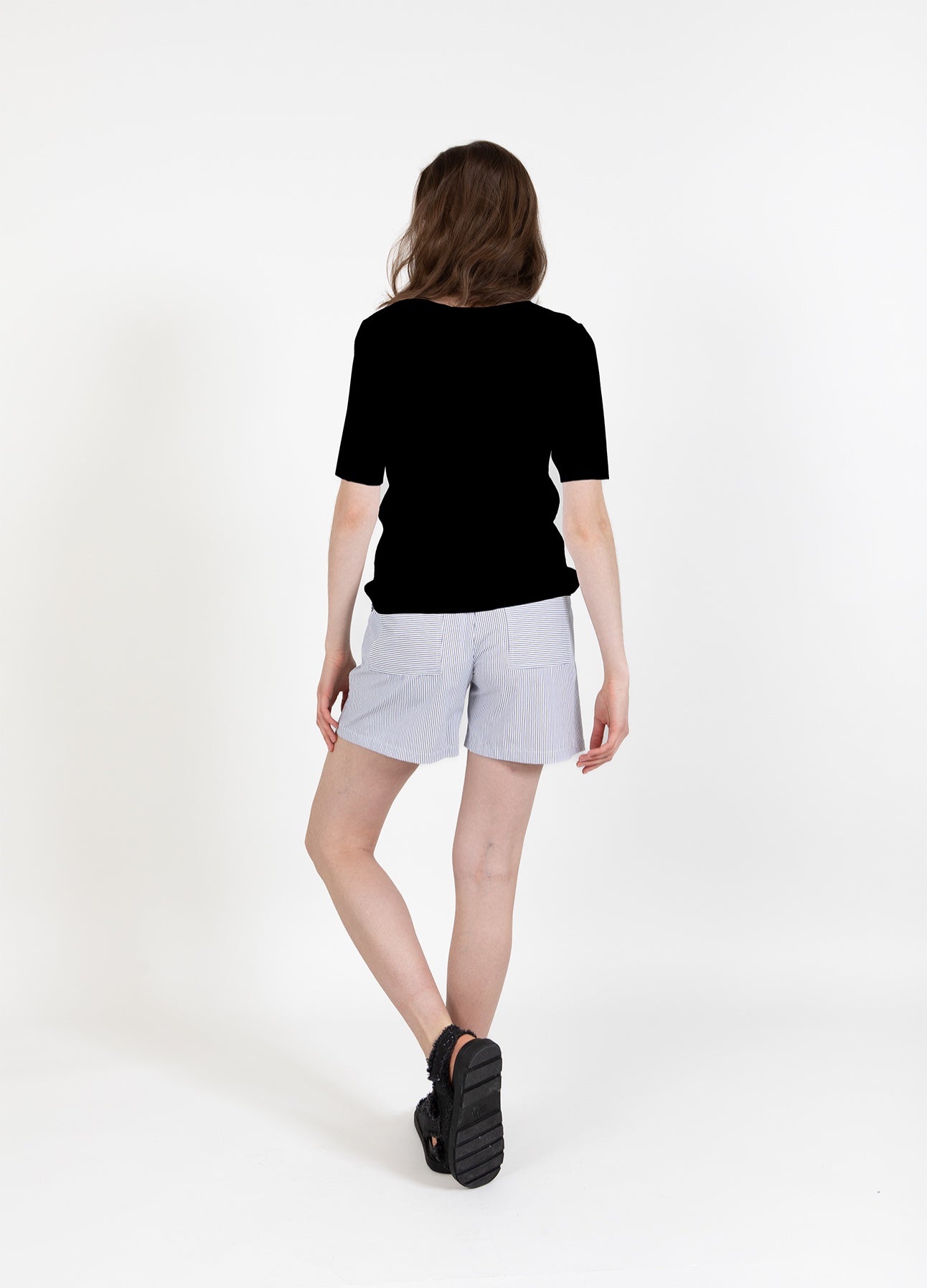 CCH HEART ELENA KORTÆRMET CARDIGAN - Black