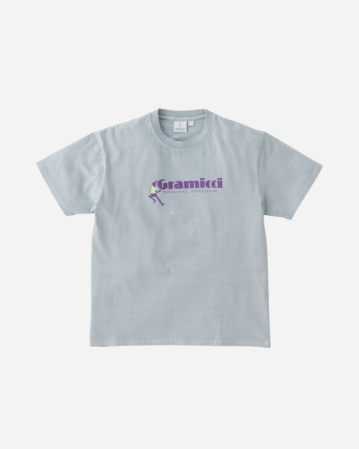 Dancing Man Tee - Smoky Slate Pigment