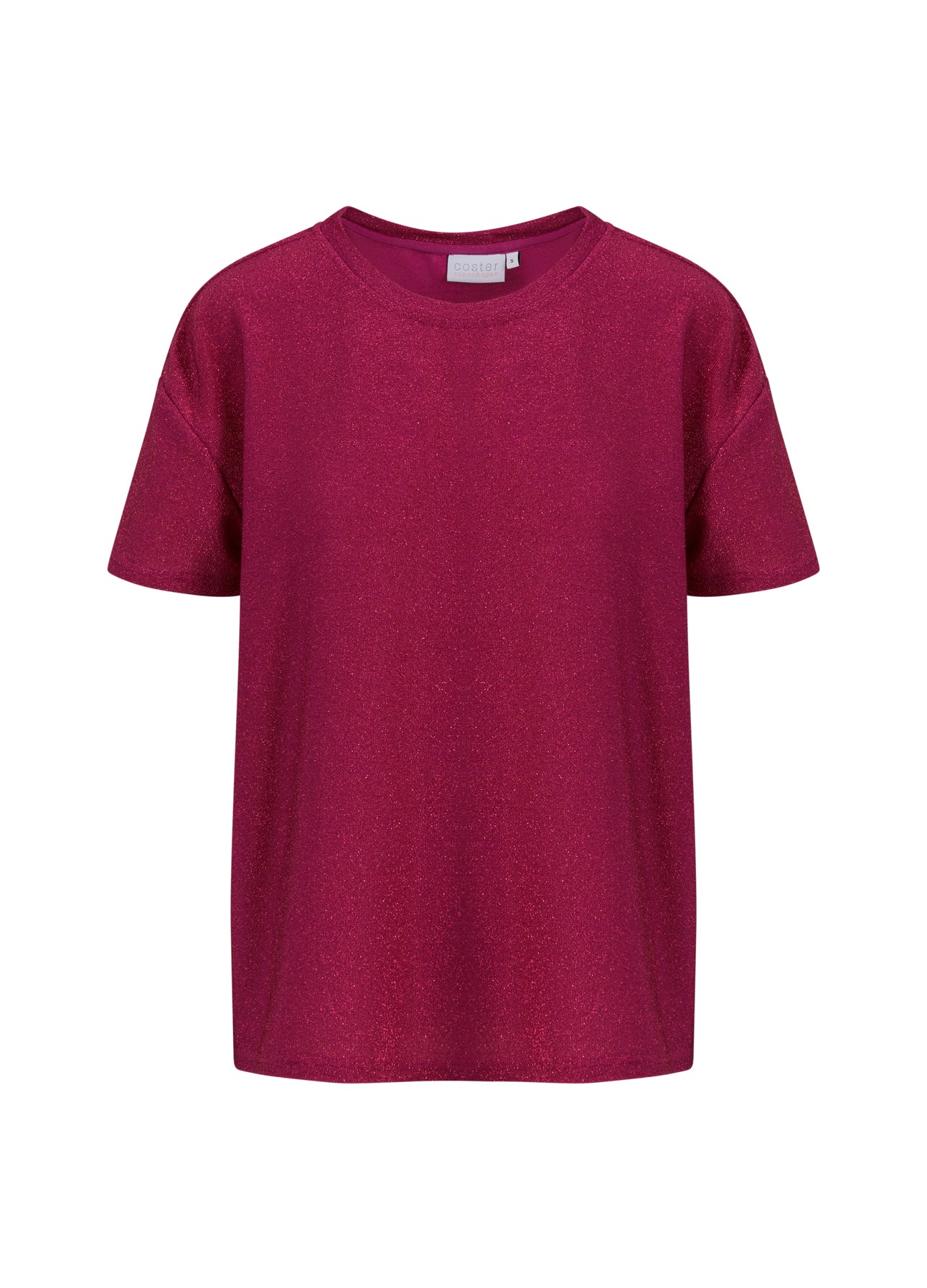 GLIMMER T-SHIRT - Pink shimmer Udsalg