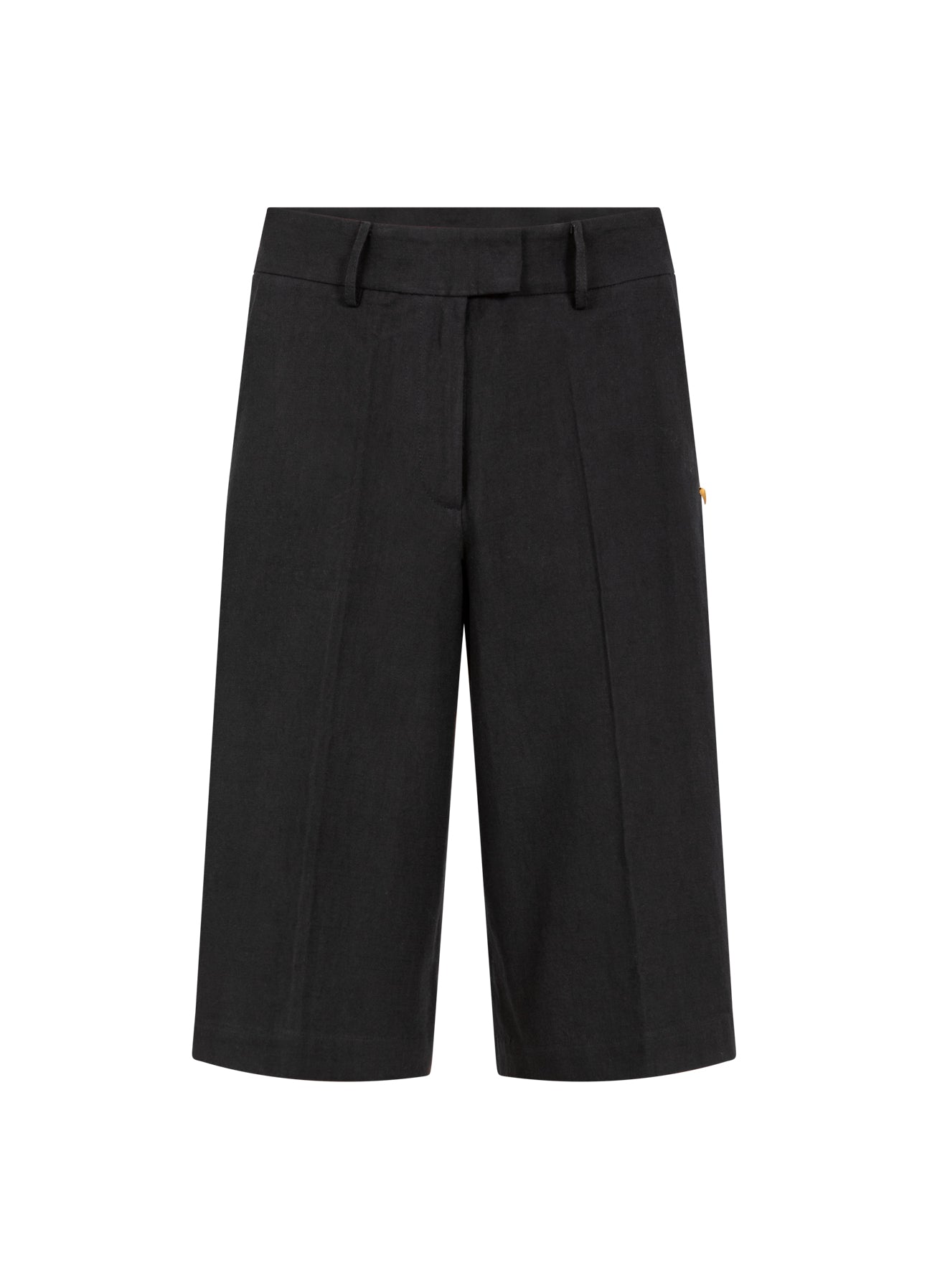LANGE SHORTS MED BREDE BEN - Black
