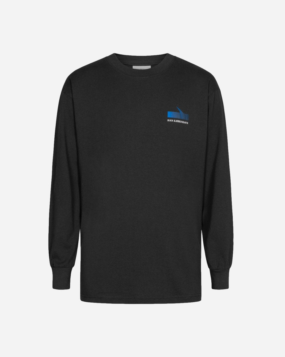 Boxy LS Tee - Faded Black