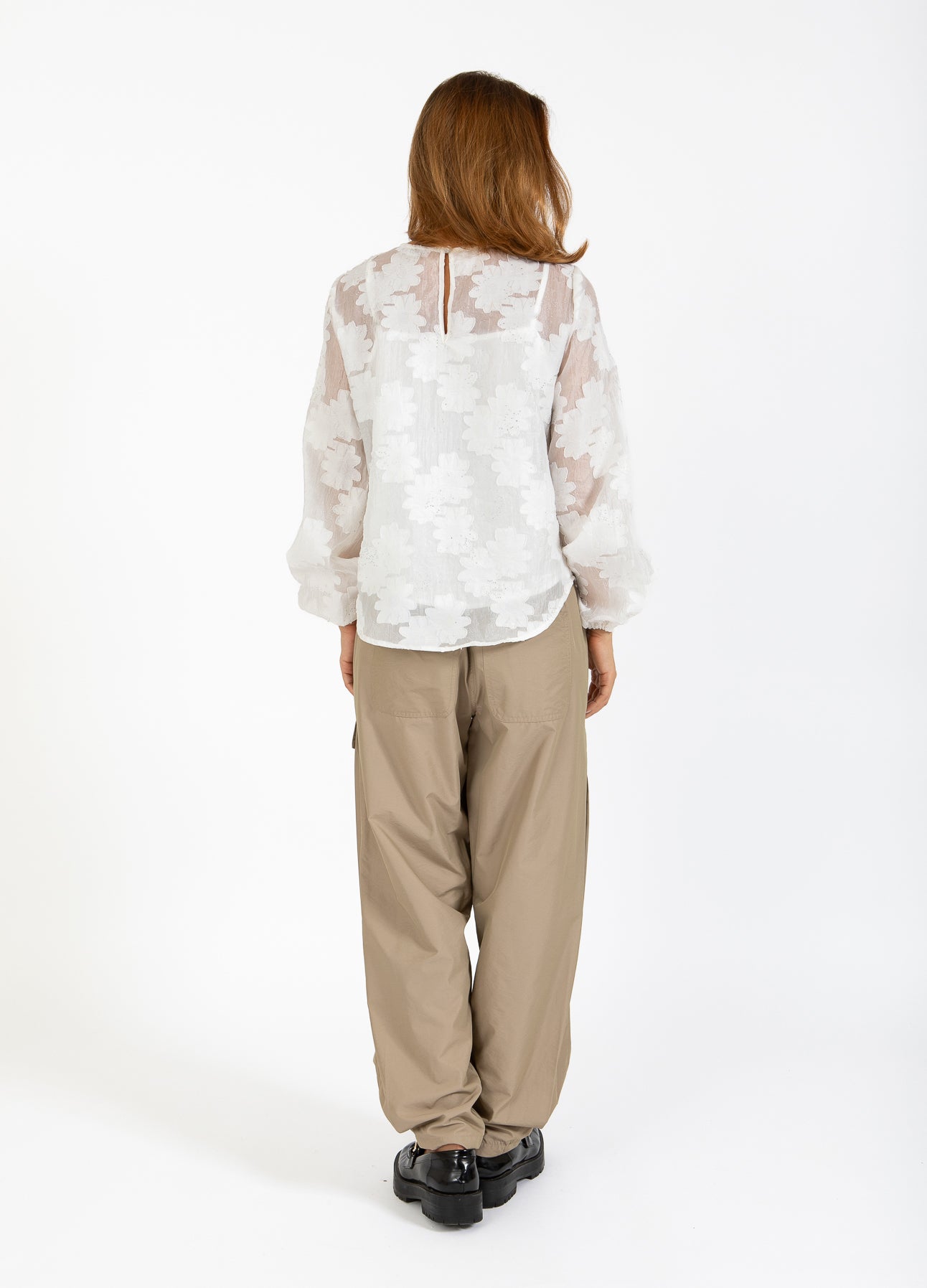 CARGO BUKSER - SILLE FIT - Desert sand