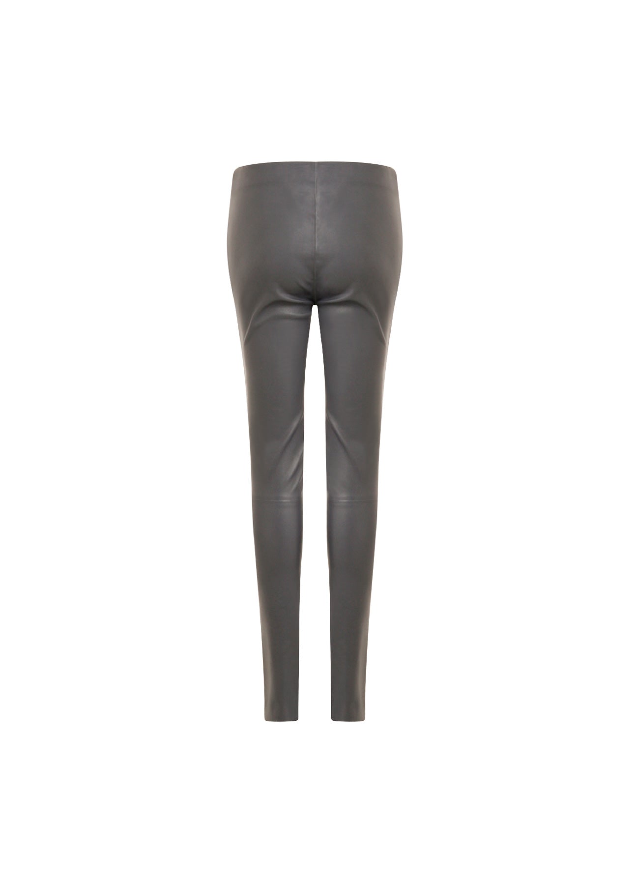 CC HEART CROPPED LÆDERLEGGINGS - Grey Mud