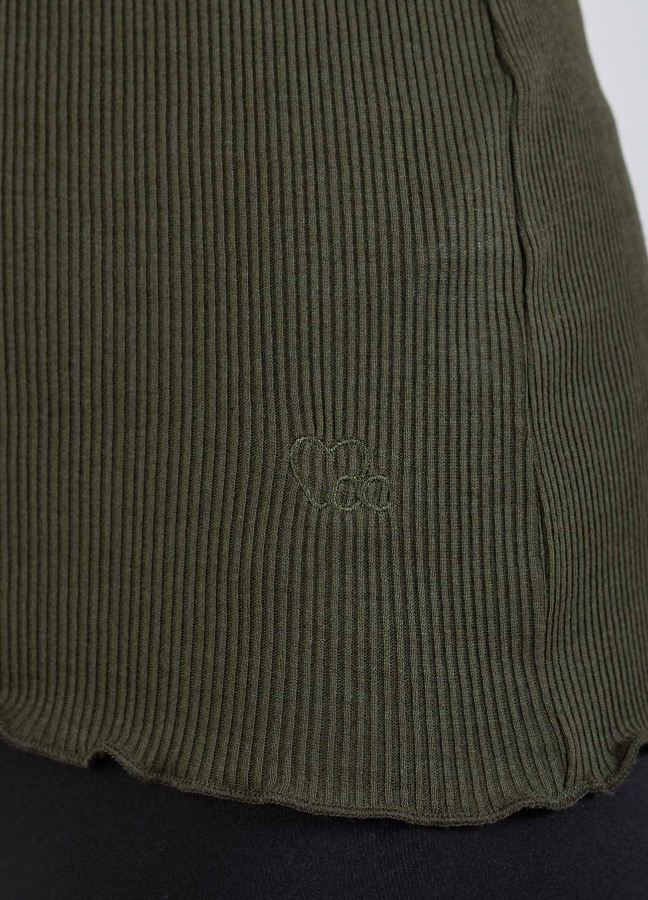 CC HEART SILKE TOP MED BLONDE - Hunter Green