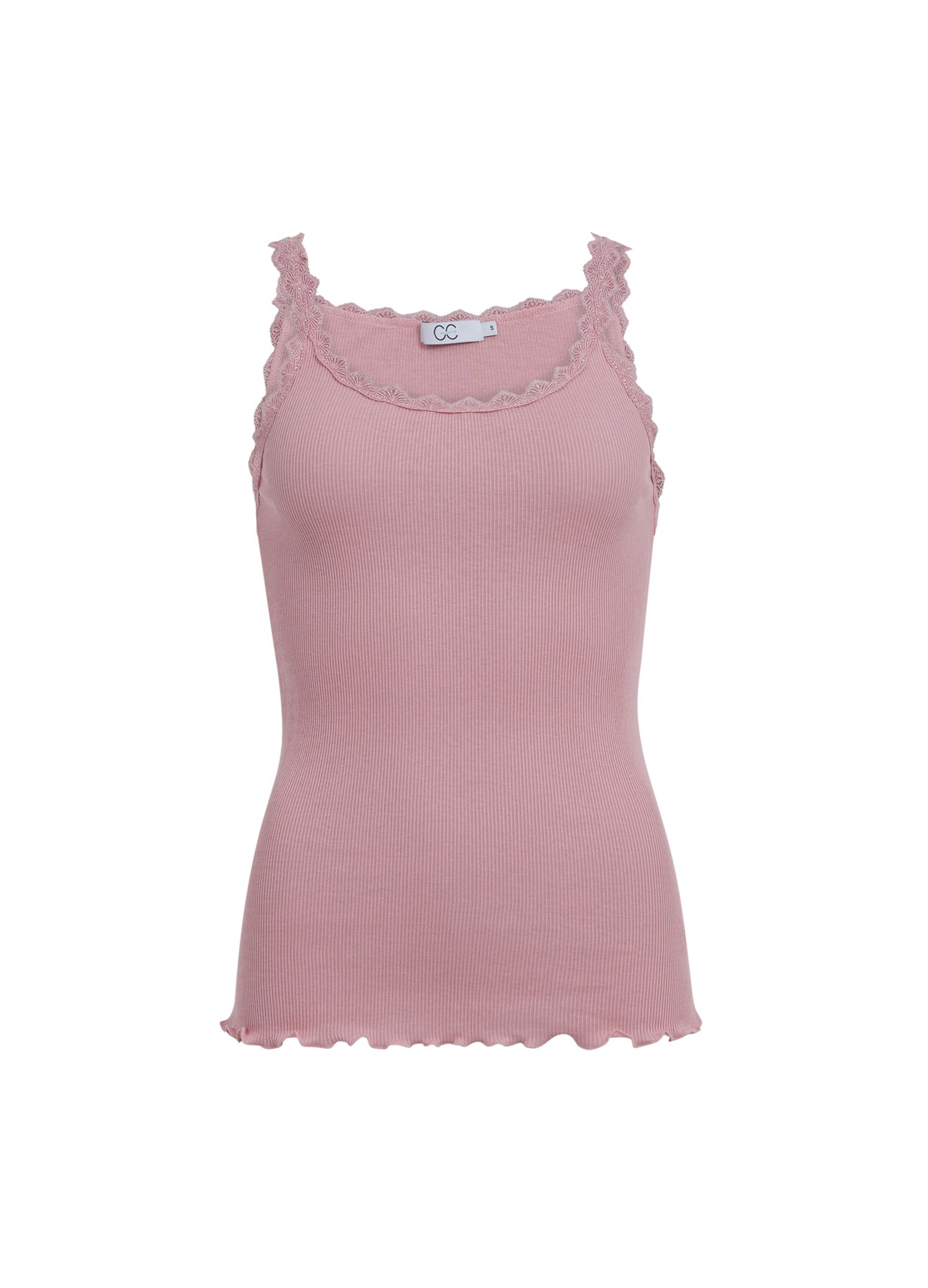CC HEART SILKE TOP MED BLONDE - Old rose