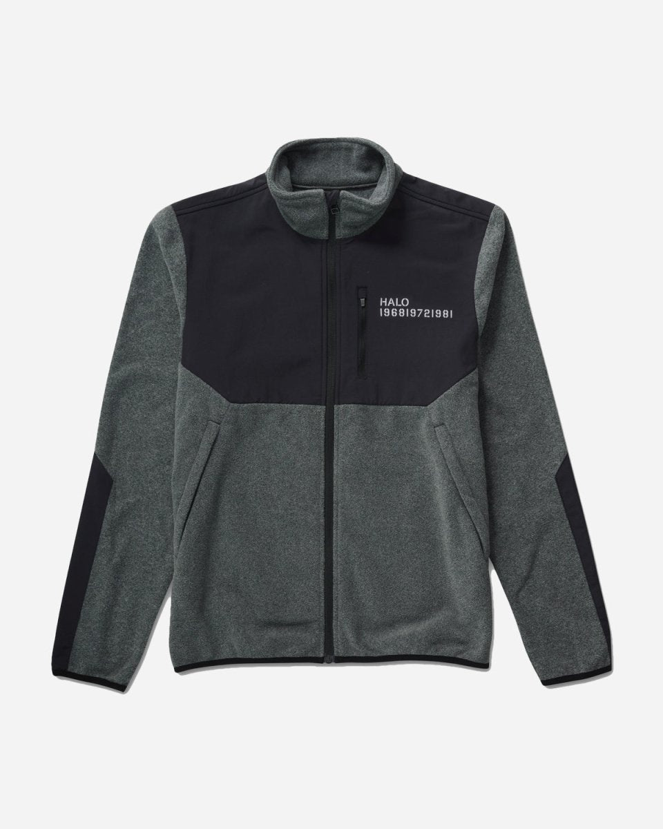 Halo Blocked Fleece - Grey Melange Rabat