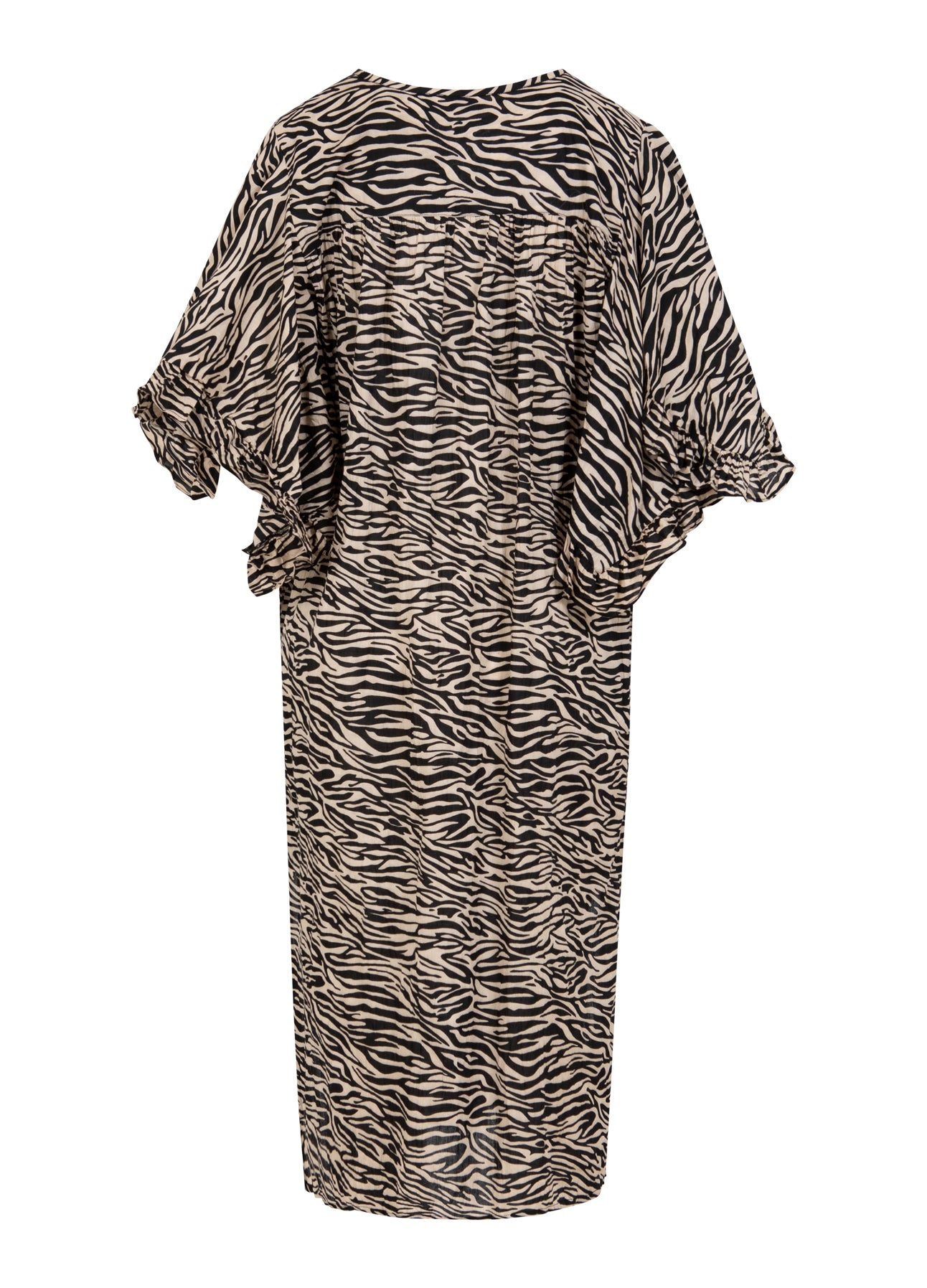 KJOLE MED RYNKÆRMER I ZEBRA PRINT - Zebra print