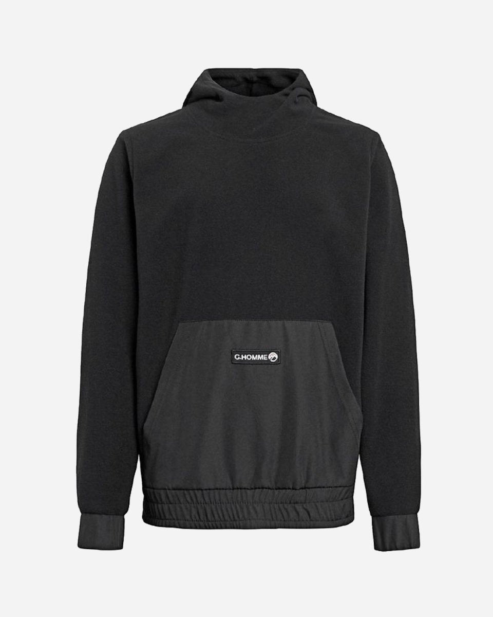 Teens Warwick Fleece Hood - Black Levere