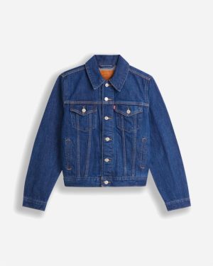 Trucker Jacket Broadway - Dark Indigo Levere