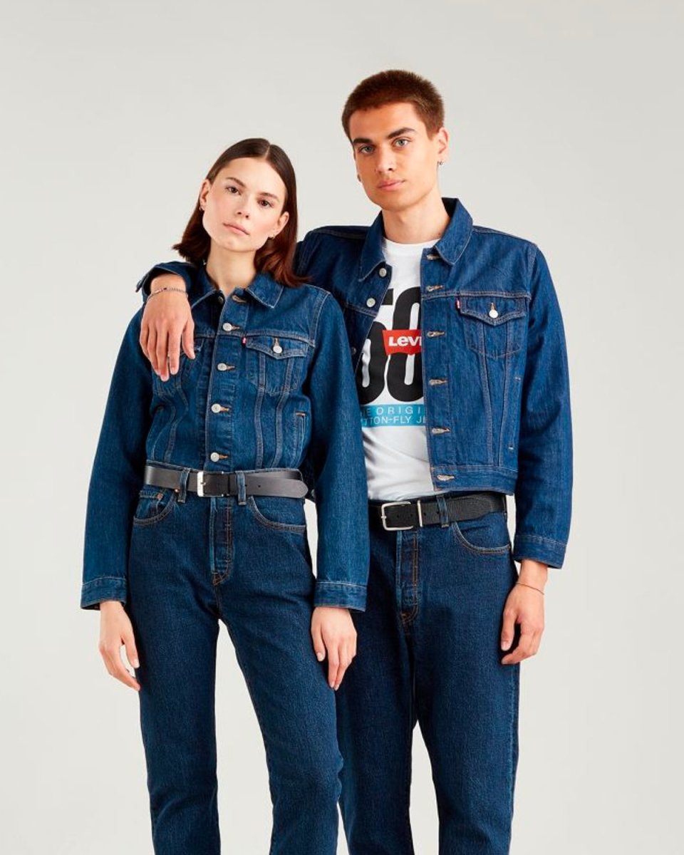 Trucker Jacket Broadway - Dark Indigo Levere