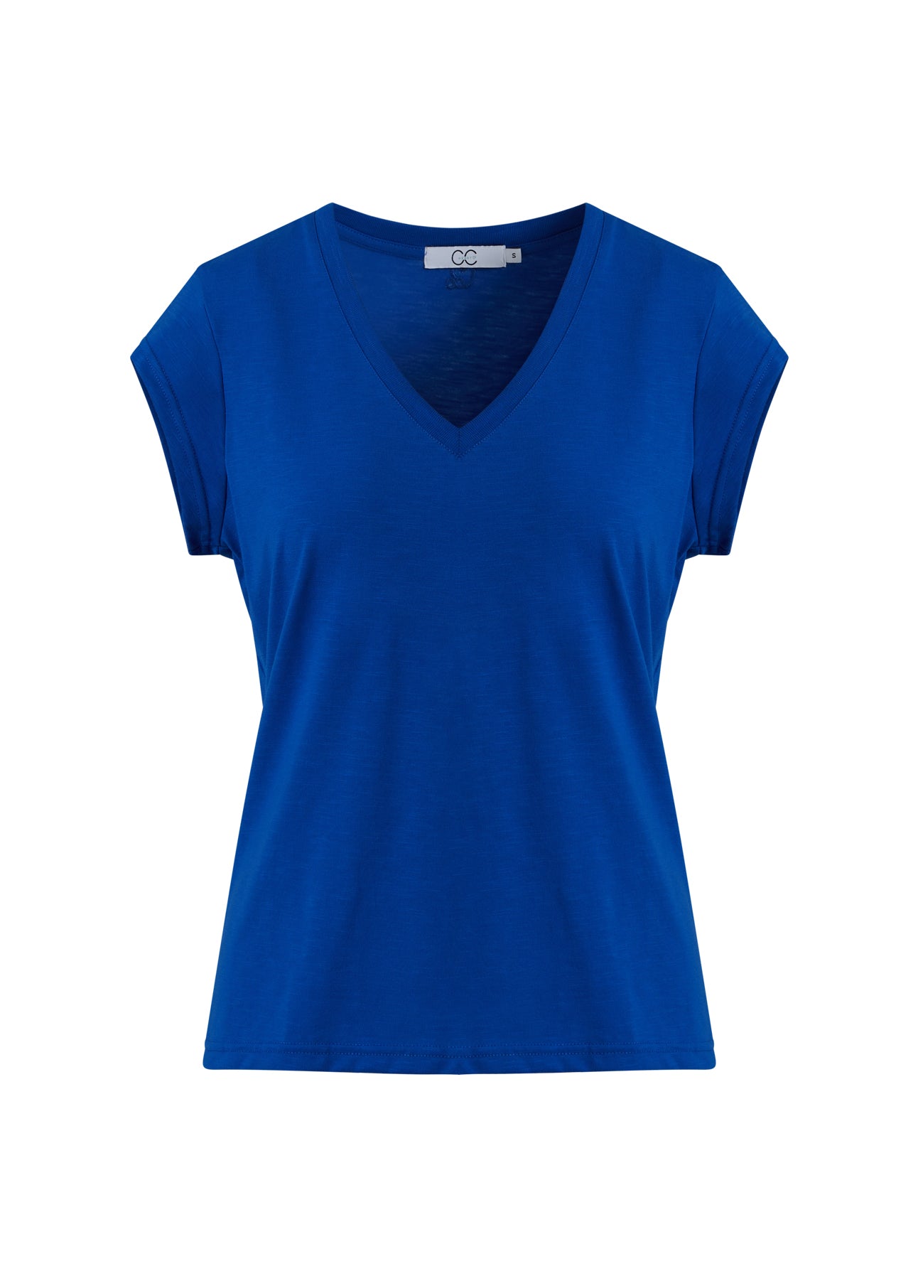 CC HEART V-HALS T-SHIRT - Electric blue