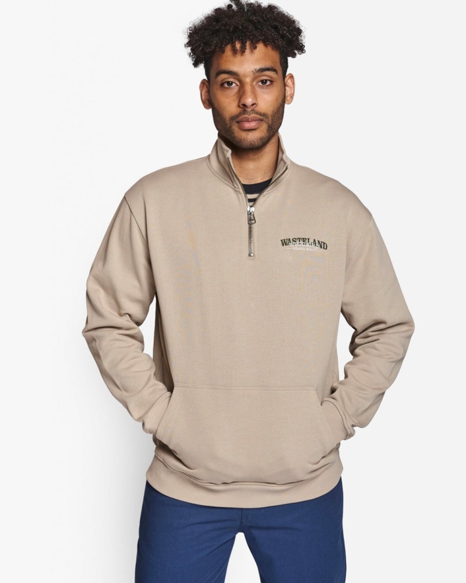 Lass WSTL Half-zip - Ecru Levere