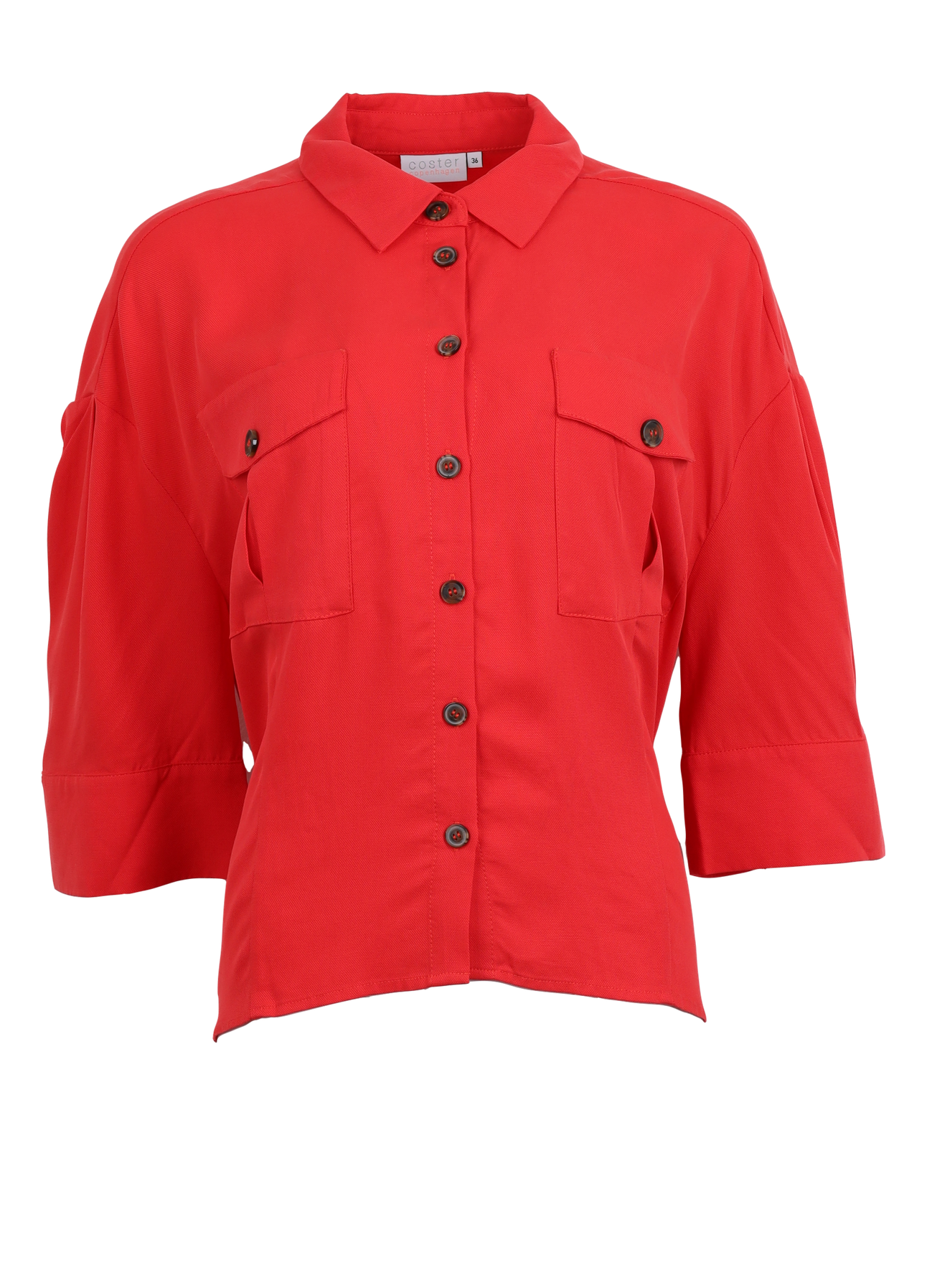 PRE-LOVED SPORTY SKJORTE - Poppy red