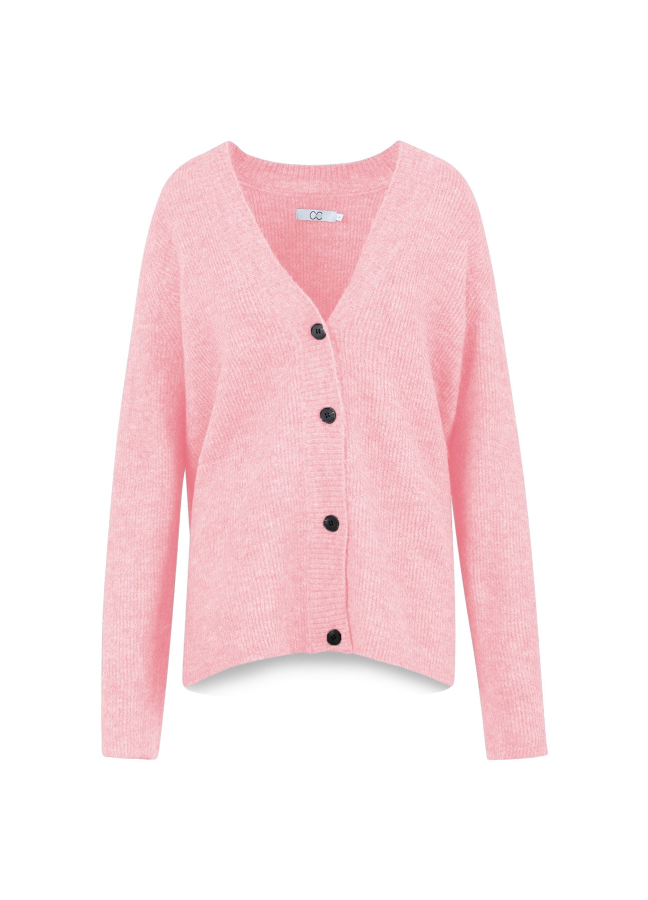CC HEART EMMA V-HALS CARDIGAN - Winter Rose Hot på udsalg