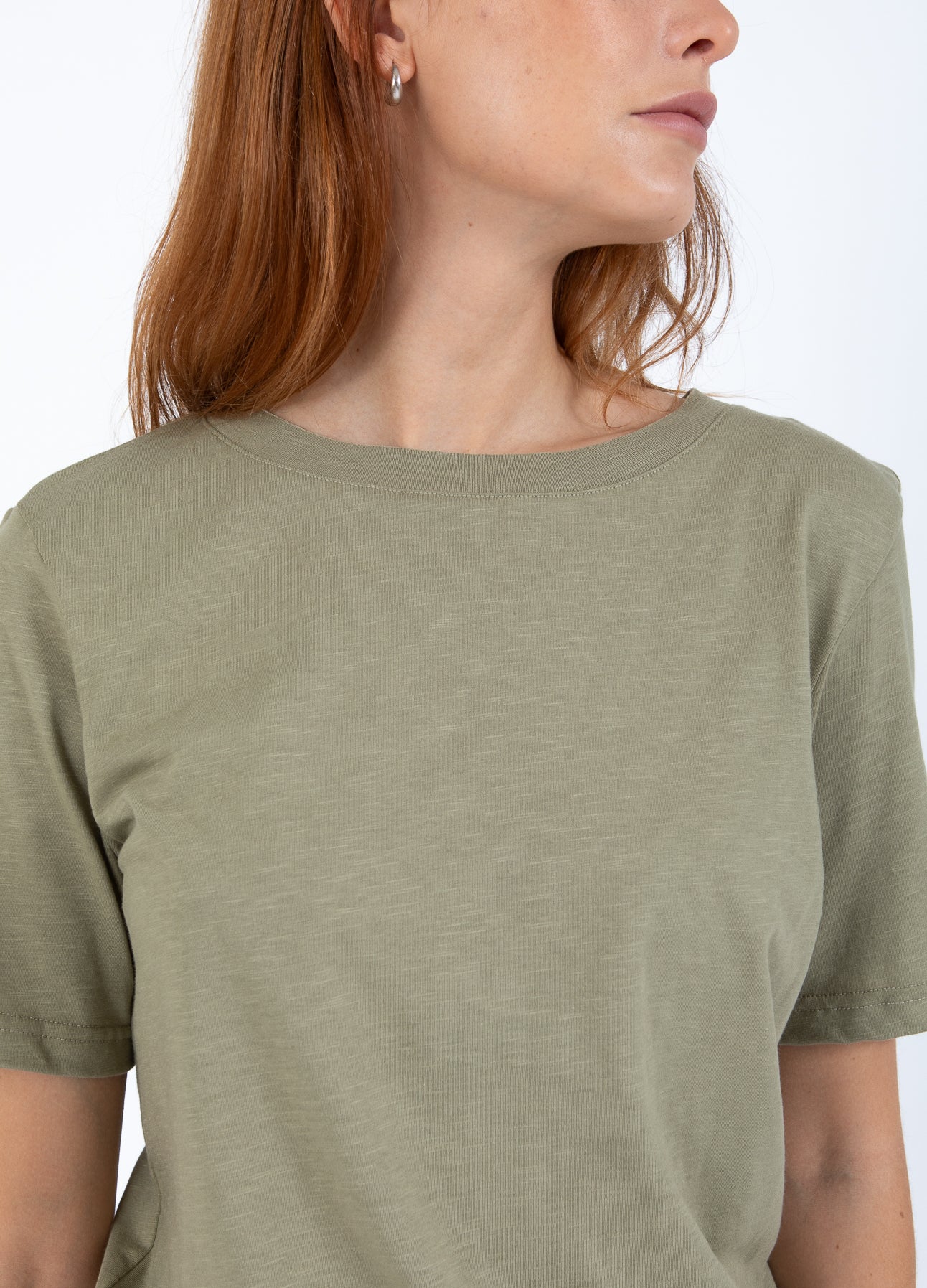 CC HEART REGULAR T-SHIRT - Dusty olive