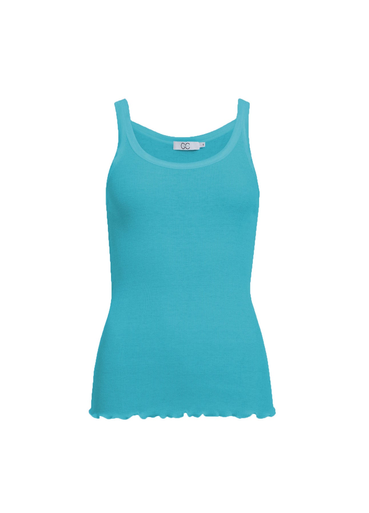CC HEART SILKE-TOP - Aqua blue