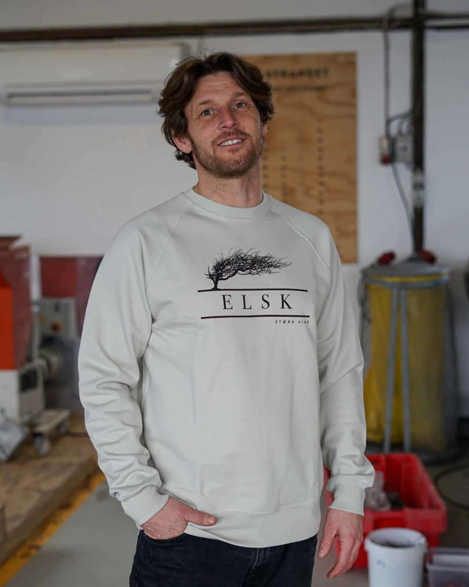 ELSK® VIND TVÆRS MEN'S CREWNECK - PALE PISTACHE