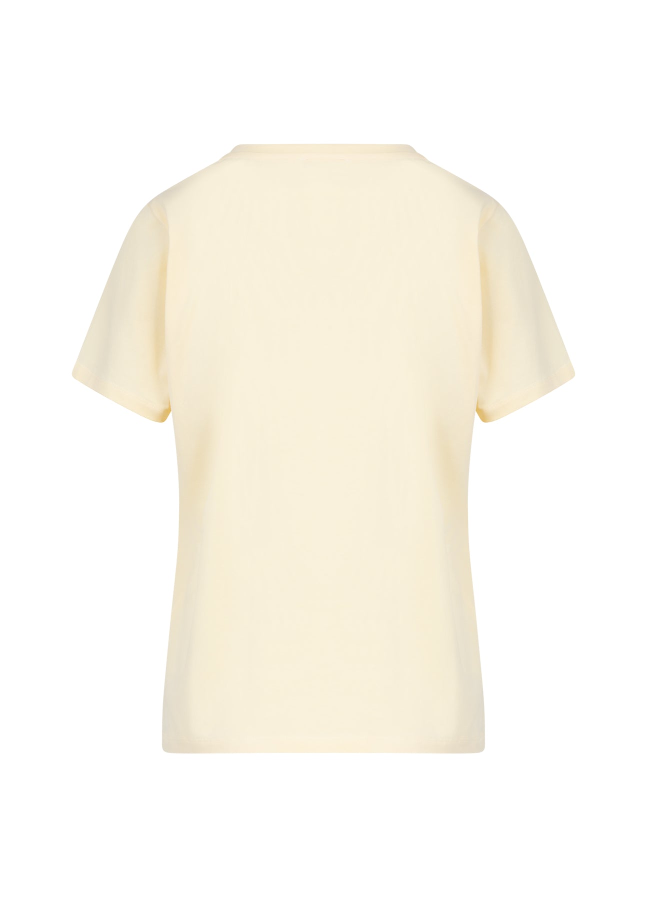 T-SHIRT MED RUND HALS - KORTE ÆRMER - Butter yellow Rabat