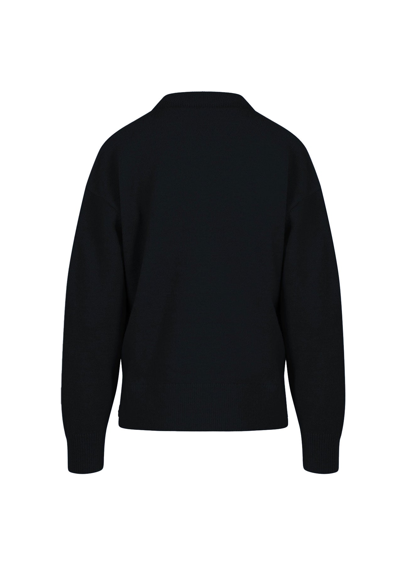 TRØJE MED RUND HALSUDSKÆRING - COMFY KNIT - Black