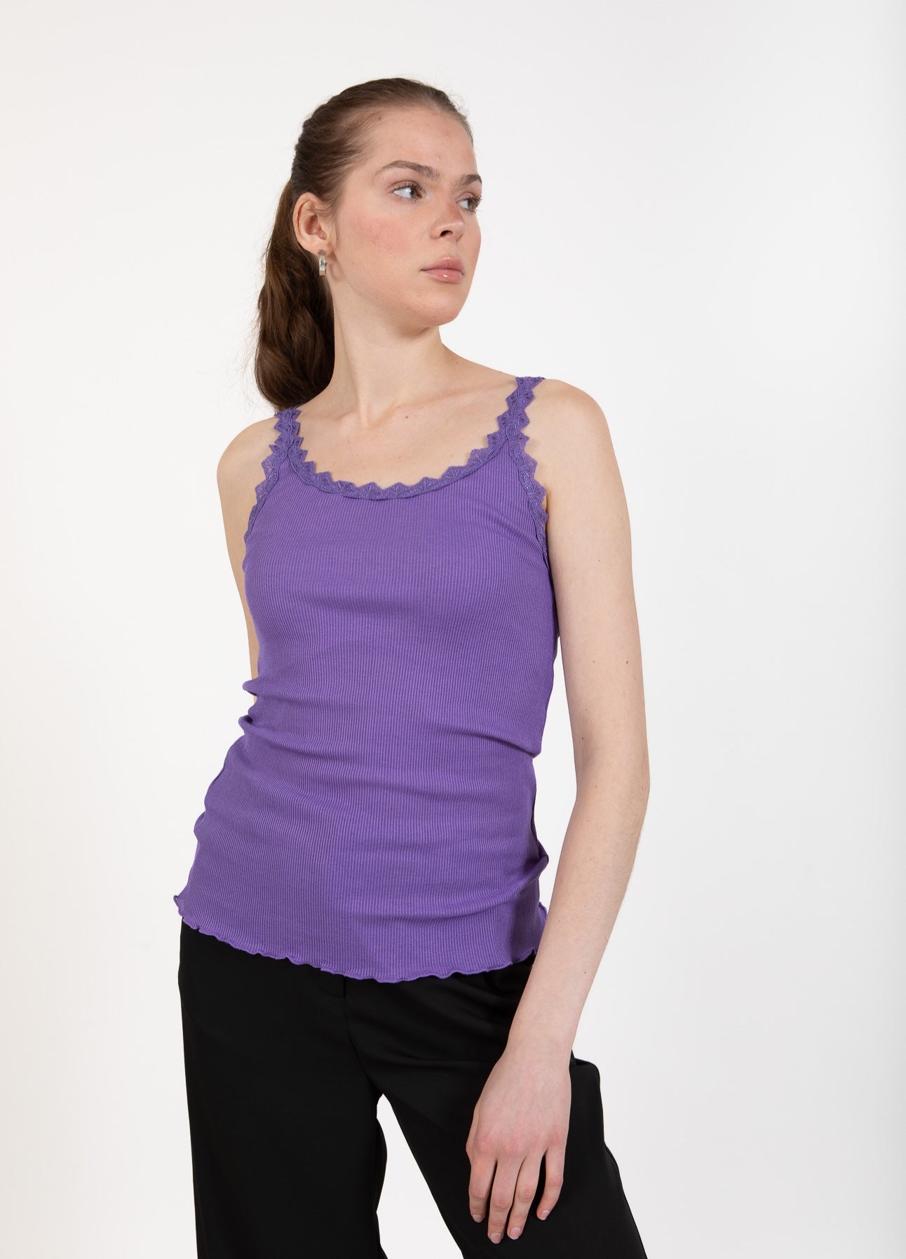 CC HEART SILKE TOP MED BLONDE - Warm purple