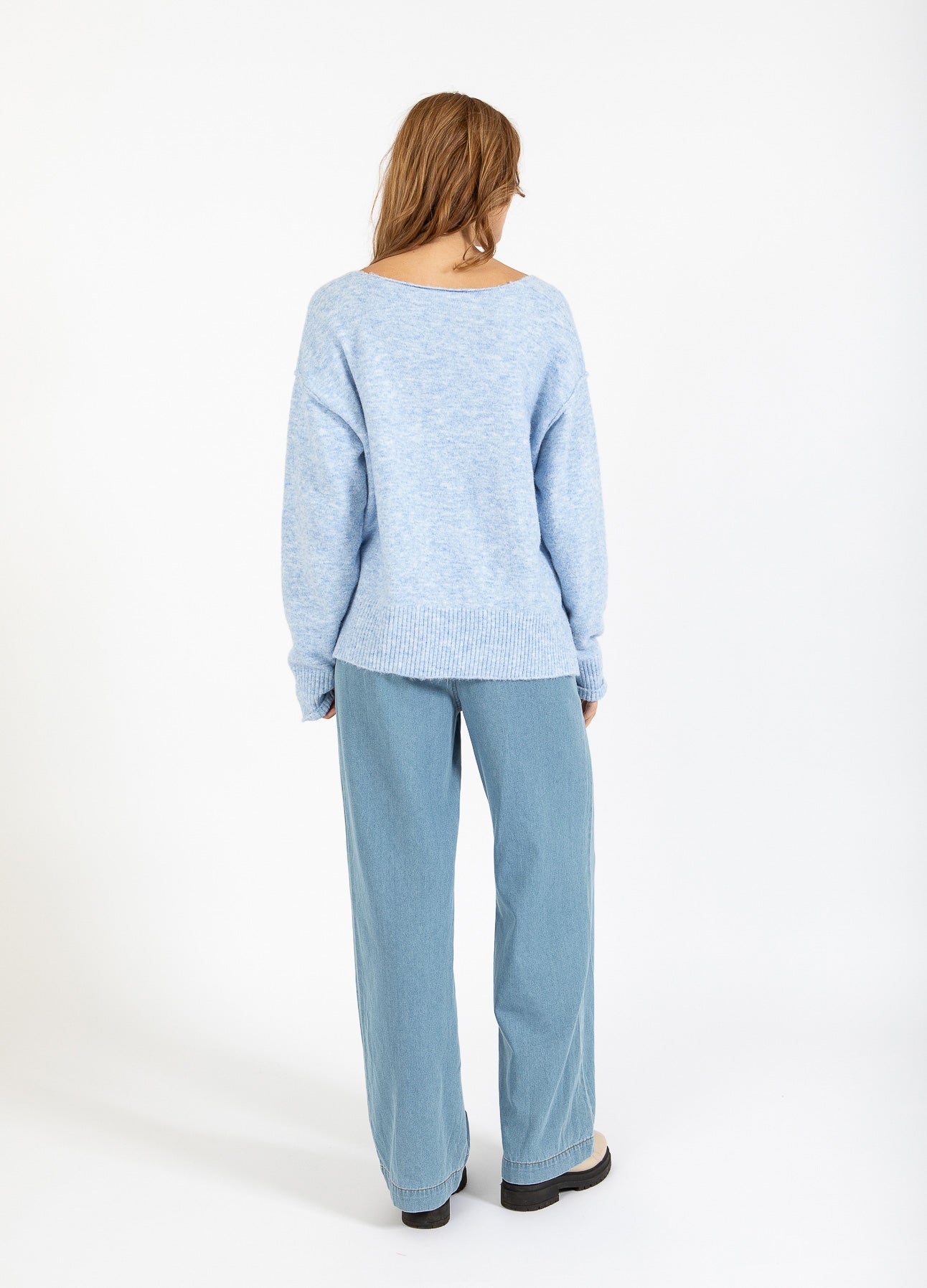 CC HEART EMERIE V-HALS SWEATER - Dream blue